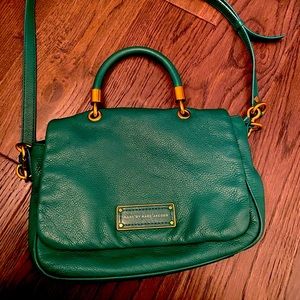 Marc by Marc jacobs green leather shoulder bag